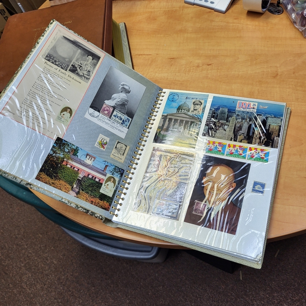 Stamp and post card custom collection, great for adding or starting a stamp